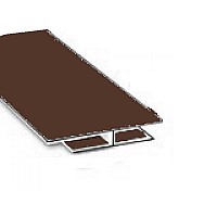 Plain Brown Hollow Soffit H-Section Trim – 2.4m | 10mm Joint Trim Plain Brown Hollow Soffit H-Section Trim – 2.4m | 10mm Joint Trim