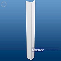 25mm (2mm) x 25mm (3mm) Plastic UPVC Rigid Angle 2.5m