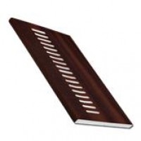 Vented 200mm x 5m Flat uPVC Mahogany Woodgrain Finish 9mm Flat Board / Soffit