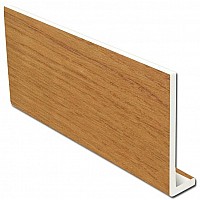 9mm Irish Oak Fascia Board – 150mm x 5m | uPVC with 38mm Return Leg