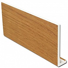 9mm Irish Oak Fascia Board – 200mm x 5m | uPVC with 38mm Return Leg