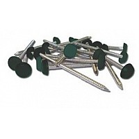 Green 30mm Polytop Pins – Stainless Steel Nails for Soffit & uPVC Boards (250 pcs)
