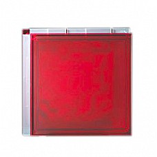 Burgundy Silk Glass Like Finish Light Weight Glas Block Wall Effect 