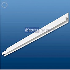 Kestrel Brilliant White uPVC Flat Roof Edge Trim – 9mm x 5m Length, 20-Year Guarantee