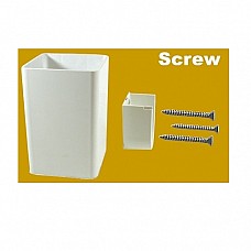 Plastic PVC Vinyl Rail Bracket White