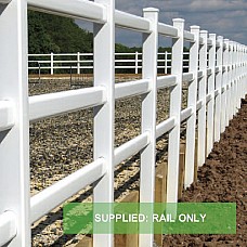 Plastic PVC Vinyl Rail White 