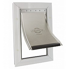 Petsafe / Staywell 660 Extra Large Aluminium Dog Door – White with Flexible Flap