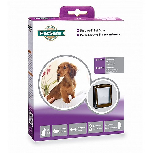 Petsafe / Staywell 730 Small Pet Door - Brown with See-Through Flap