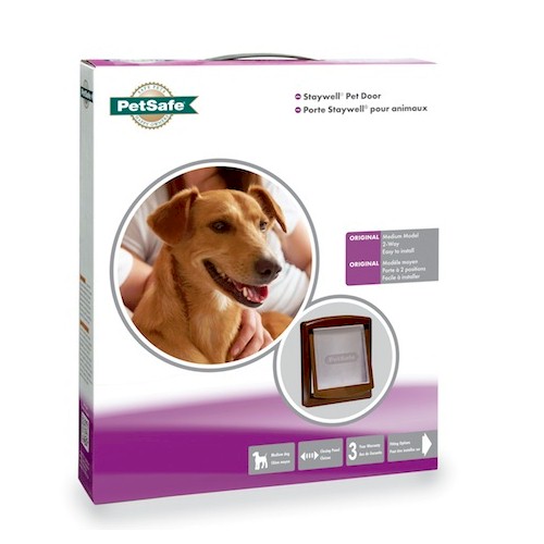Petsafe / Staywell 755 Medium Dog Door - Brown with See-Through Flap