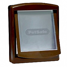 Petsafe / Staywell 755 Medium Dog Door - Brown with See-Through Flap