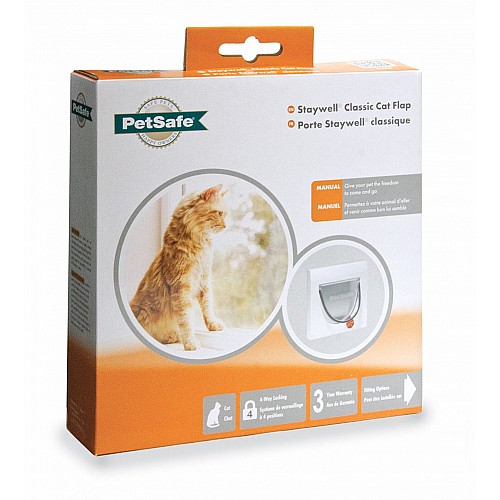 Petsafe Staywell 19 - 4-Way Locking Cat Flap - White
