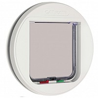 Catmate 210 Glass Fitting 4-Way Locking Cat Flap | Self Lining 30mm | For Glass & Thin Panels
