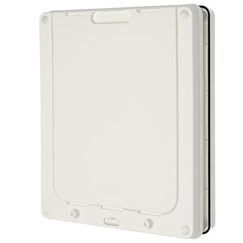 Dog Mate 215 Medium Dog Door - White for Dogs Up to 18" Shoulder Height