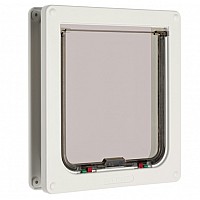 Catmate 221 4-Way Locking Large Cat Flap | Self Lining 50mm | For Cats & Small Dogs Up to 14"