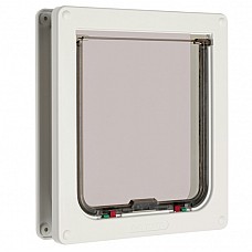 Catmate 221 4-Way Locking Large Cat Flap | Self Lining 50mm | For Cats & Small Dogs Up to 14"