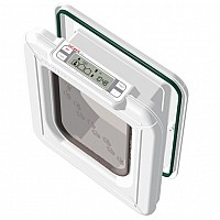 Cat Mate Elite 4-Way Locking Super Selective Cat Flap – White | 9¾" x 10" | Up to 3 Cats