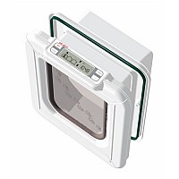 Cat Mate Super Selective Chip & Disc Cat Flap - White (Fits Panels Up to 4")