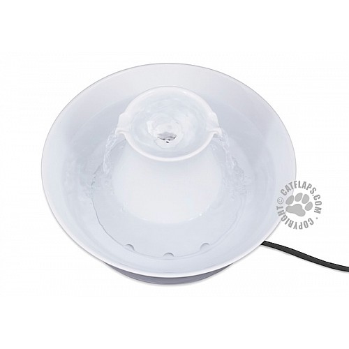 Drinkwell® Ceramic Avalon Dog Water Fountain – 2L Capacity with Charcoal Filter