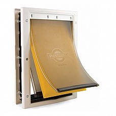 PetSafe Extreme Weather Energy Efficient Pet Door – Large, White