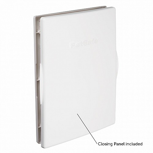 PetSafe Extreme Weather Energy Efficient Pet Door – Medium, White