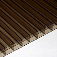 1050mm X 2000mm X 10mm Polycarbonate Sheet - Bronze
