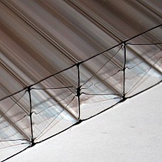 25mm x 2100mm x 3000mm Multi-Wall Polycarbonate Sheet – Five Wall – Bronze Colour