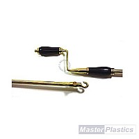Extendable Roof Vent Handle Winder - Brass Effect