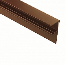 Snap Down 3m Edge Trim for Polycarbonate Sheets - White or Brown