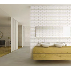 Mini Metro White (Gloss) Decor Panel - 2.6mtr x 250mm x 7.5mm