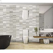 Nassau Silver Grey (Matte) Decor Panel - 2.6mtr x 250mm x 7.5mm x 4 Pack