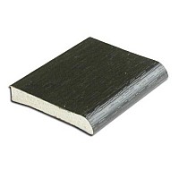 40mm Black Ash Foiled uPVC Flat Back Architrave Trim - 5m Length