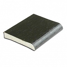 40mm Black Ash Foiled uPVC Flat Back Architrave Trim - 5m Length