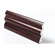 uPVC Plastic Foiled Rosewood 70mm Ogee Architrave Skirting - 5m Length