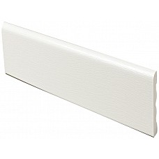 White UPVC Plastic Ridged Back Architrave Skirting – Available in 40, 60, 90 & 100mm Widths, 5m Long x 7mm Thick