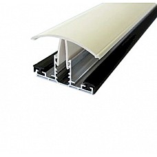 2.0m Timber Supported Brown Snap Down Bar for 10-25mm Polycarbonate Sheets