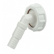 FloPlast 40mm Overflow and Hose Connector – High-Temperature Polypropylene, Compression Outlets