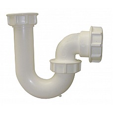 FloPlast 32mm P Trap with 38mm Seal – Polypropylene Construction, Compression Outlet for Plastic & Copper Pipes