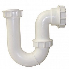 FloPlast 40mm P Trap with 38mm Seal – Polypropylene, Compression Outlet for Plastic & Copper Pipes
