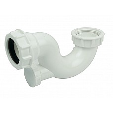 FloPlast 40mm Shallow Bath Trap with Cleaning Eye – 38mm Seal