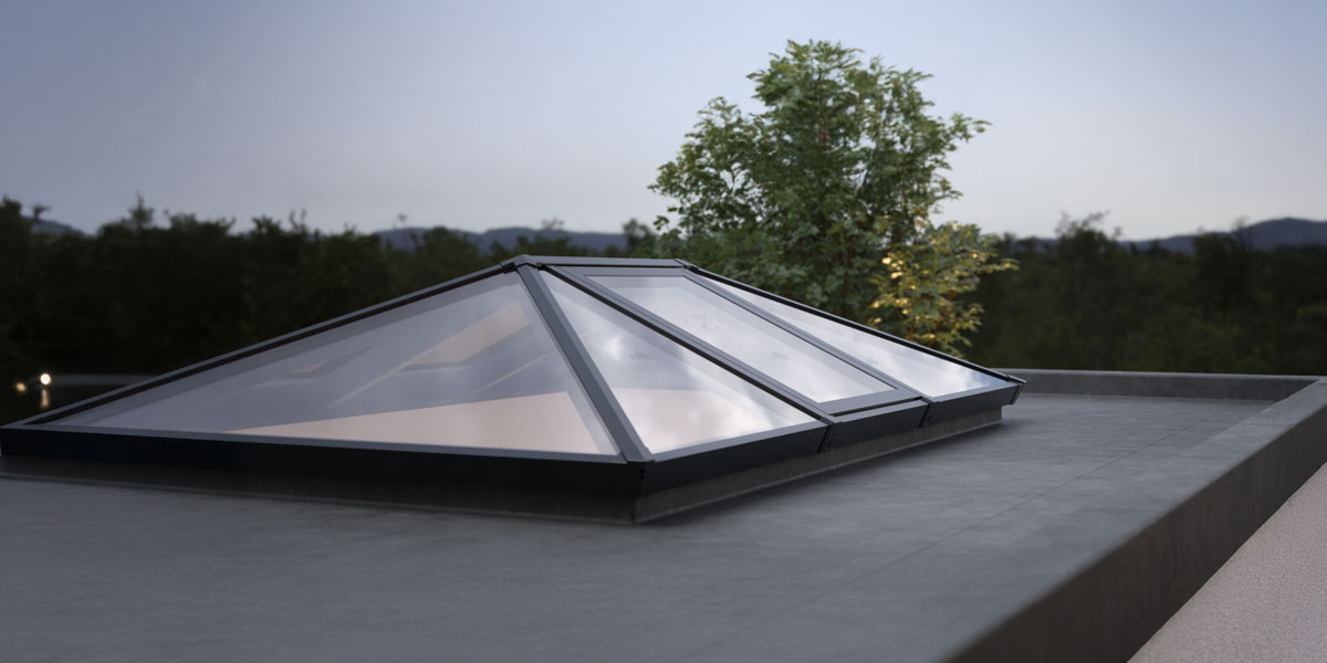 Sheerline S1 roof lantern with opening SheerVent
